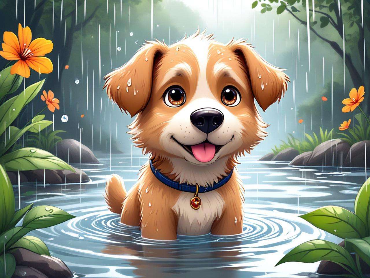 属狗名字适合有雨有水吗？解析与建议