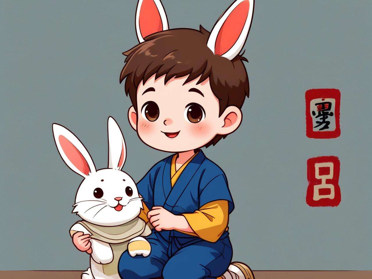 吕姓男孩属兔取名字,好名相伴展未来