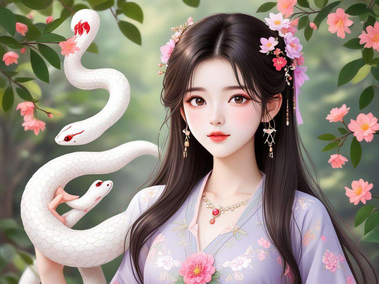 属蛇姓兰女孩起名：兰蛇之美，灵动音韵