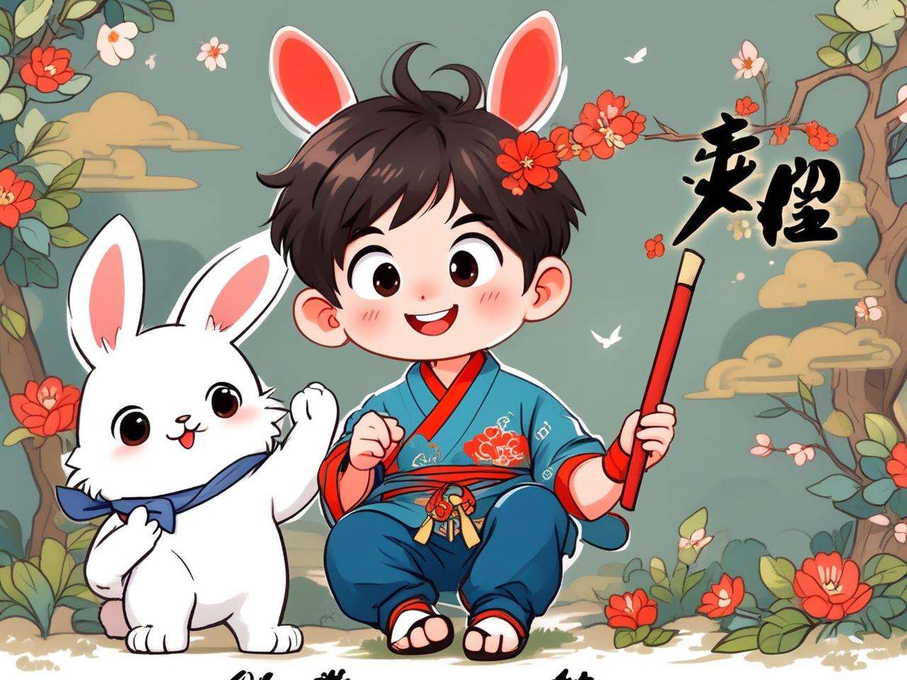 属兔男孩名字带跃字好吗？探究其寓意与影响