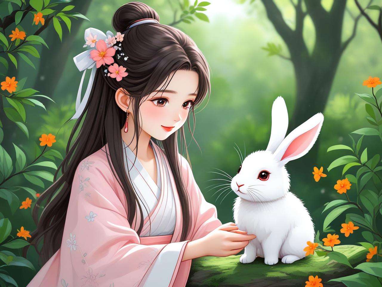 属兔女孩名字带奇，灵动可爱展风华