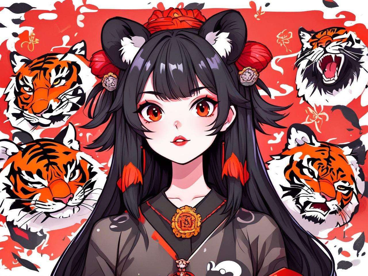 女孩属虎取名字要有饕餮，如何取？