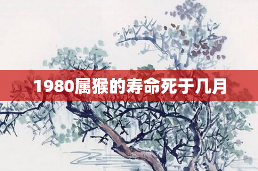 1980属猴的寿命死于几月