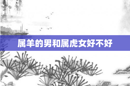 属羊的男和属虎女好不好