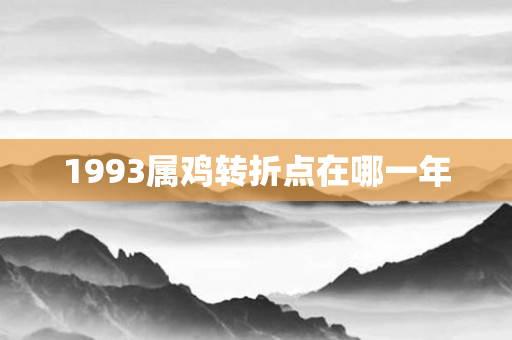1993属鸡转折点在哪一年