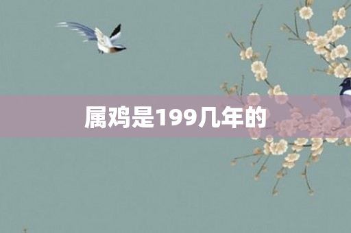 属鸡是199几年的