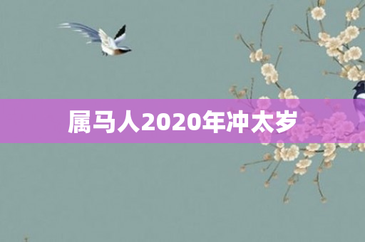 属马人2020年冲太岁