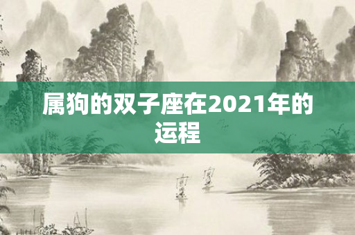 属狗的双子座在2021年的运程