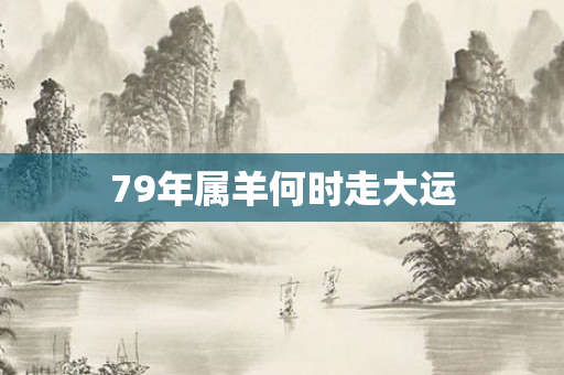 79年属羊何时走大运