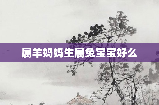 属羊妈妈生属兔宝宝好么