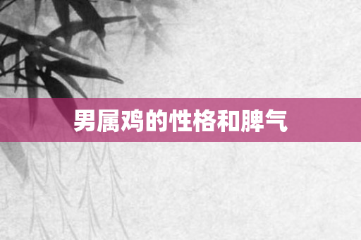 男属鸡的性格和脾气
