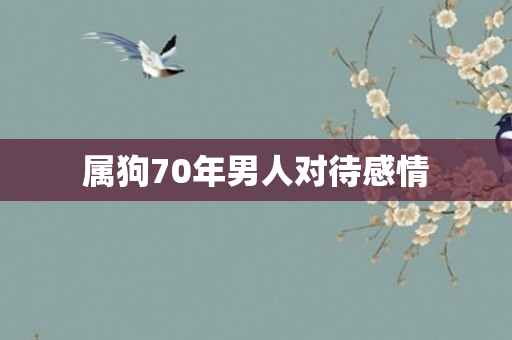 属狗70年男人对待感情