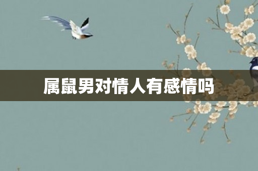 属鼠男对情人有感情吗