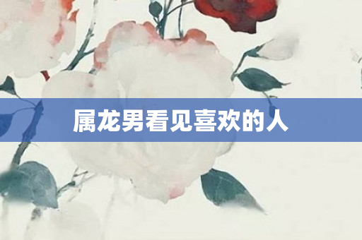 属龙男看见喜欢的人