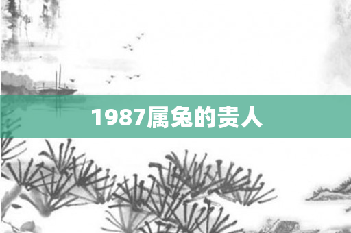 1987属兔的贵人