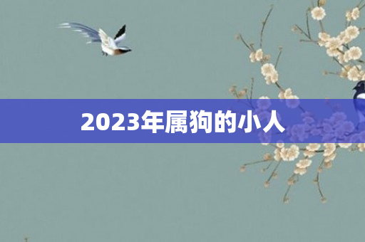 2023年属狗的小人