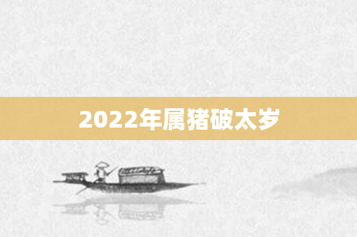 2022年属猪破太岁