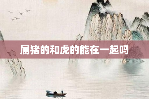 属猪的和虎的能在一起吗