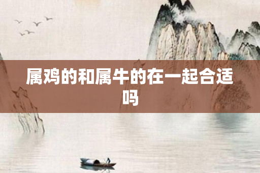 属鸡的和属牛的在一起合适吗