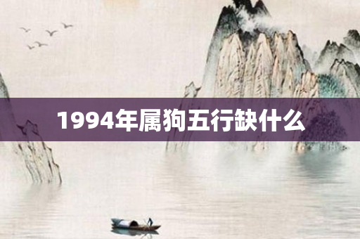 1994年属狗五行缺什么