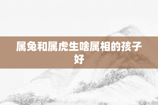 属兔和属虎生啥属相的孩子好