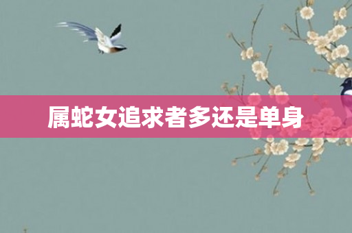 属蛇女追求者多还是单身