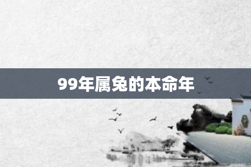 99年属兔的本命年