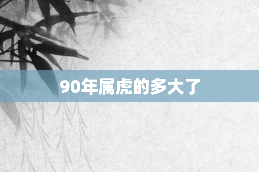90年属虎的多大了