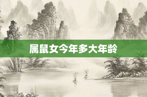 属鼠女今年多大年龄