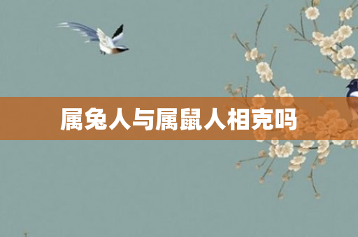 属兔人与属鼠人相克吗