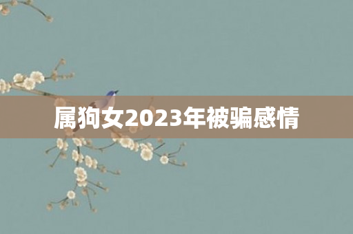 属狗女2023年被骗感情