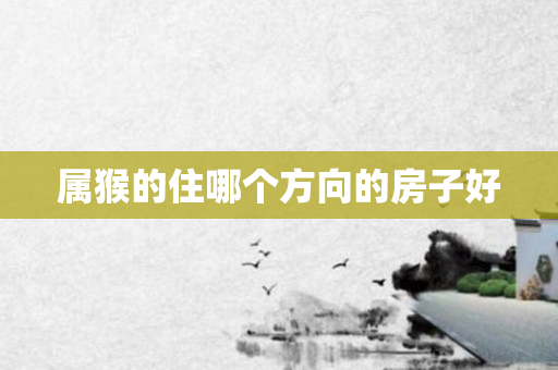 属猴的住哪个方向的房子好