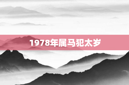 1978年属马犯太岁