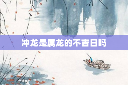 冲龙是属龙的不吉日吗