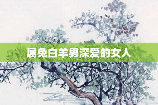 属兔白羊男深爱的女人