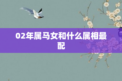 02年属马女和什么属相最配