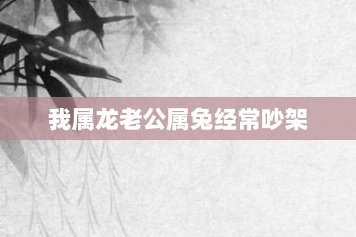 我属龙老公属兔经常吵架