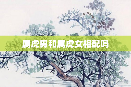属虎男和属虎女相配吗