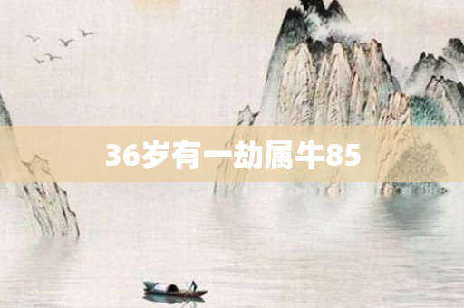 36岁有一劫属牛85