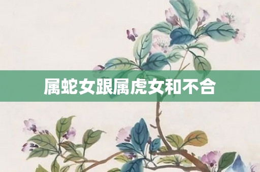 属蛇女跟属虎女和不合