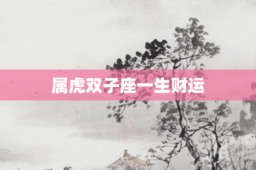 属虎双子座一生财运