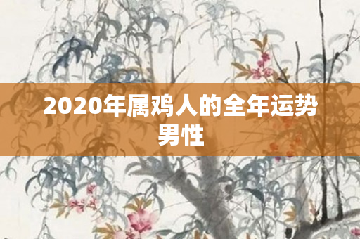 2020年属鸡人的全年运势男性