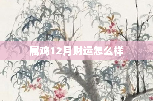 属鸡12月财运怎么样
