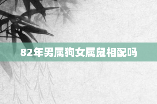 82年男属狗女属鼠相配吗