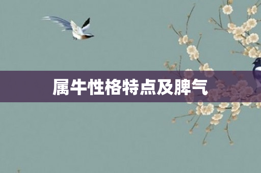 属牛性格特点及脾气