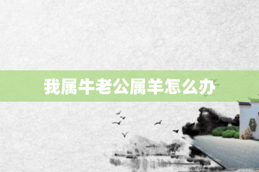我属牛老公属羊怎么办