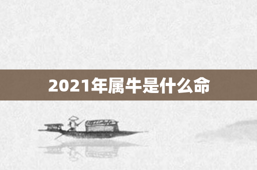 2021年属牛是什么命