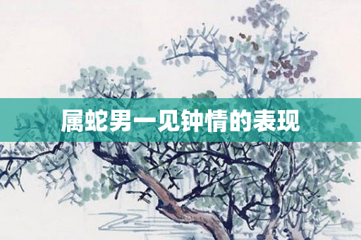 属蛇男一见钟情的表现