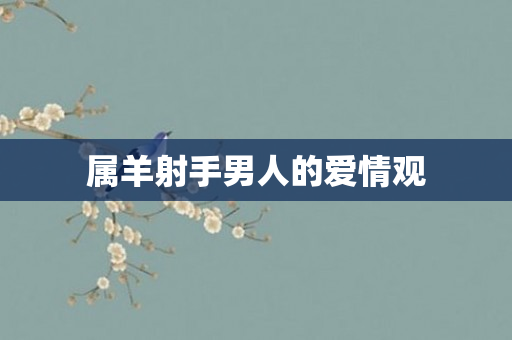 属羊射手男人的爱情观