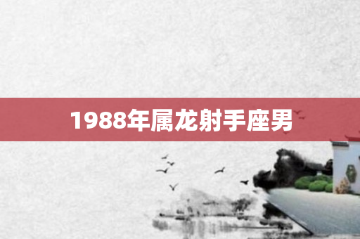 1988年属龙射手座男